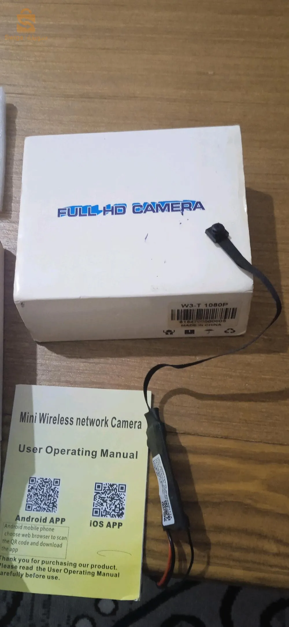 كاميرا محمولة او تستعمل في المنزل او مع الشخص او في  المحل مع port usb