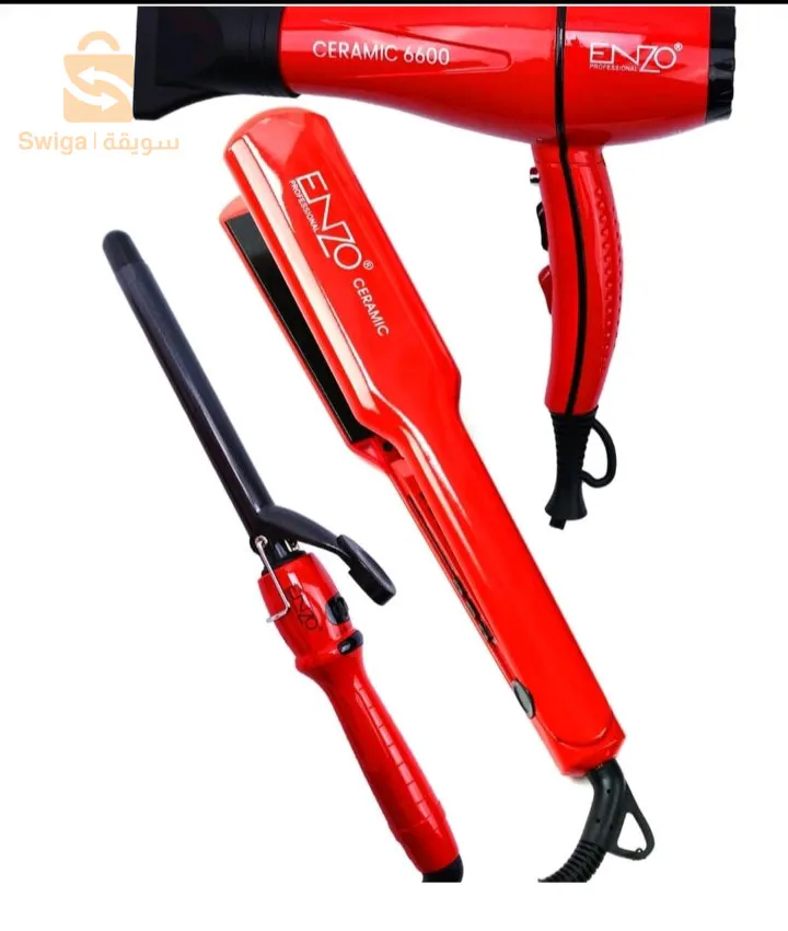 Fast chargerطاقم العرائس ✅😍
ENZO  BEST SALON TOOLS🇮🇹- الآصلي  

يحتوي على 3 قطع (استشوار - فير - مملس شعر)
كل ماتحتاجة العروسة للعناية بجمالها ❤️‍🔥

يأتي بالمواصفات التاليـة :⤵️

✅سشوار الصالونات بقوة 6000 وات.
✅مملس الشعر يستخدم للبروتين والكرياتين  بقوة 1080 درجة.
✅فير لتمويج الشعر بدرجة 1080درجة.

✅السعر : 14200دج
✅ التوصيل متوفر: