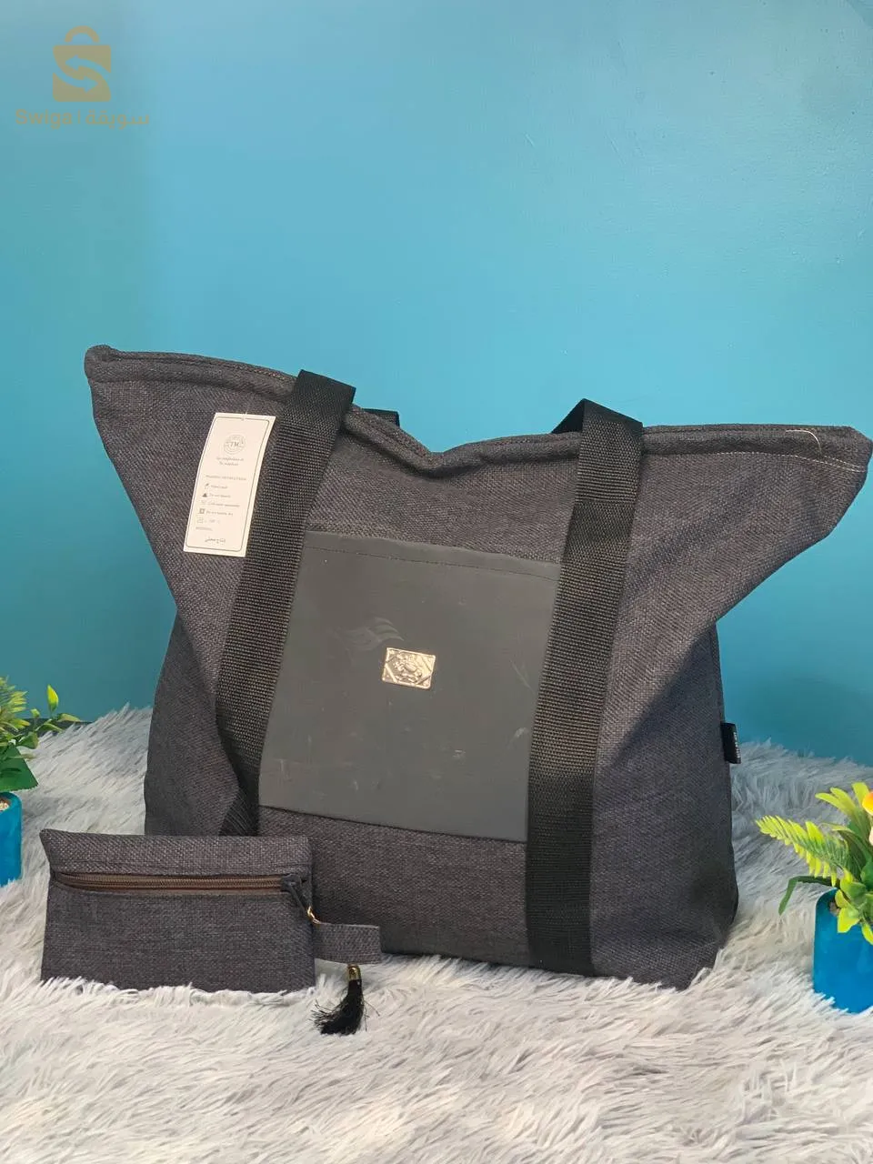 Sac à main Grande capacité avec un portefeuille pour femme