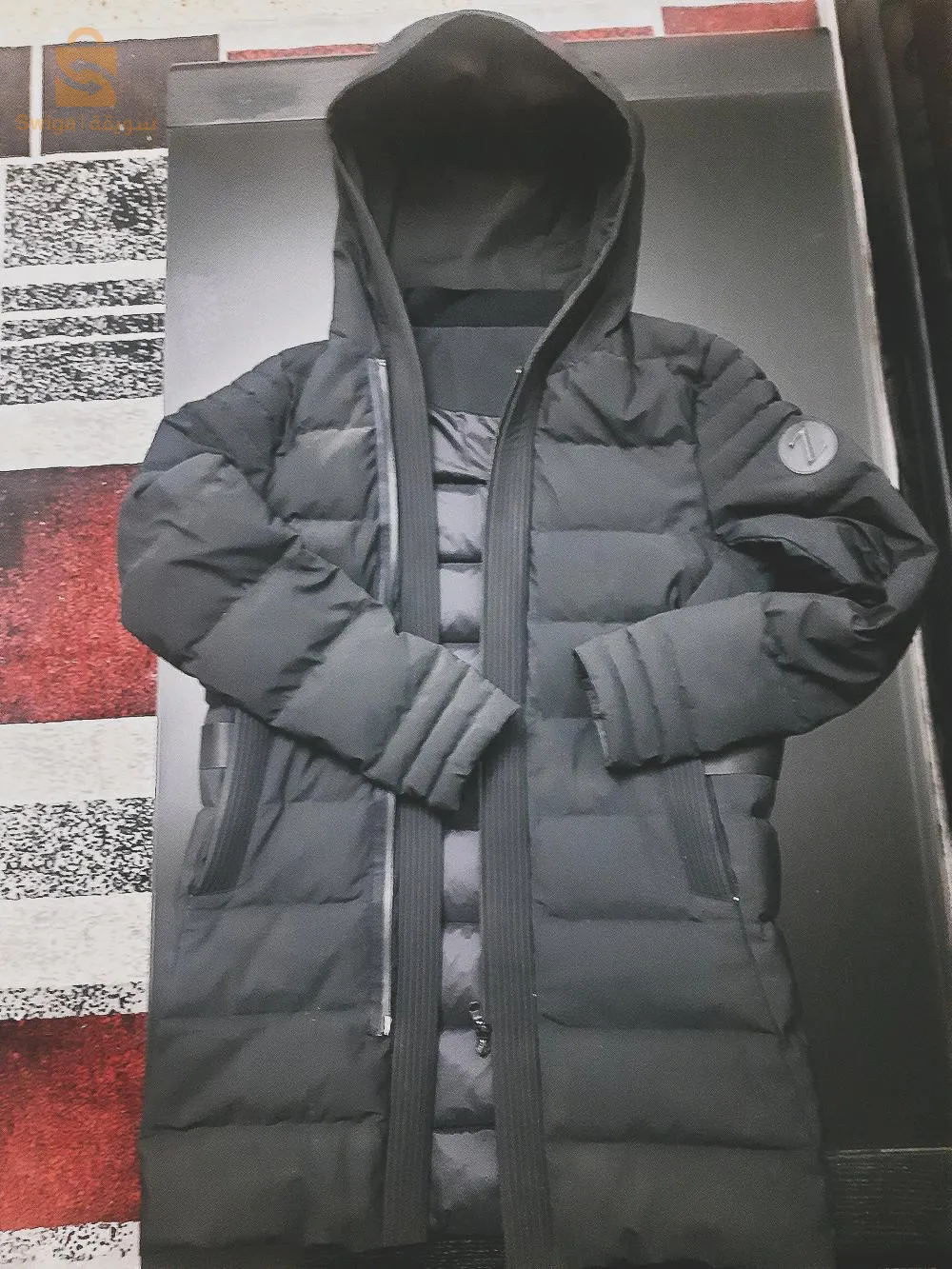 Veste homme  parka polyester 100% dafya madkhlch chta taille M