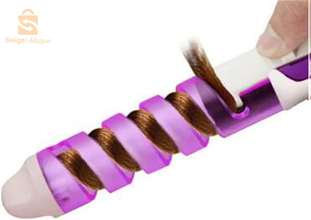 Spiral professional hair curler