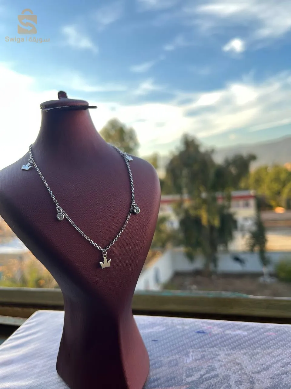 فضة مطلية بالذهب الابيض 925