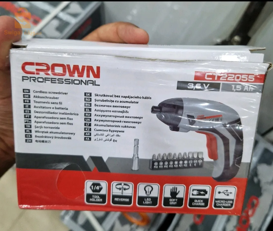 Tournevis nv crown CT22055 a Batterie 3.6v