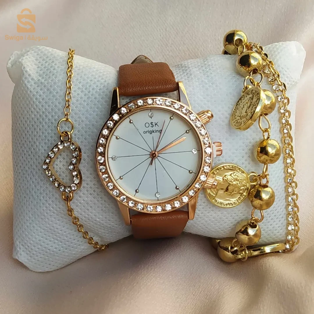 Créez votre propre style et donnez à votre temps une touche de luxe avec notre collection de montres de luxe pour femmes.
Découvrez la beauté à chaque instant grâce à des créations uniques qui reflètent votre élégance et votre féminité.
Une montre pour femme et deux bracelets de bonne qualité
Livraison gratuite au bureau dans tous les états