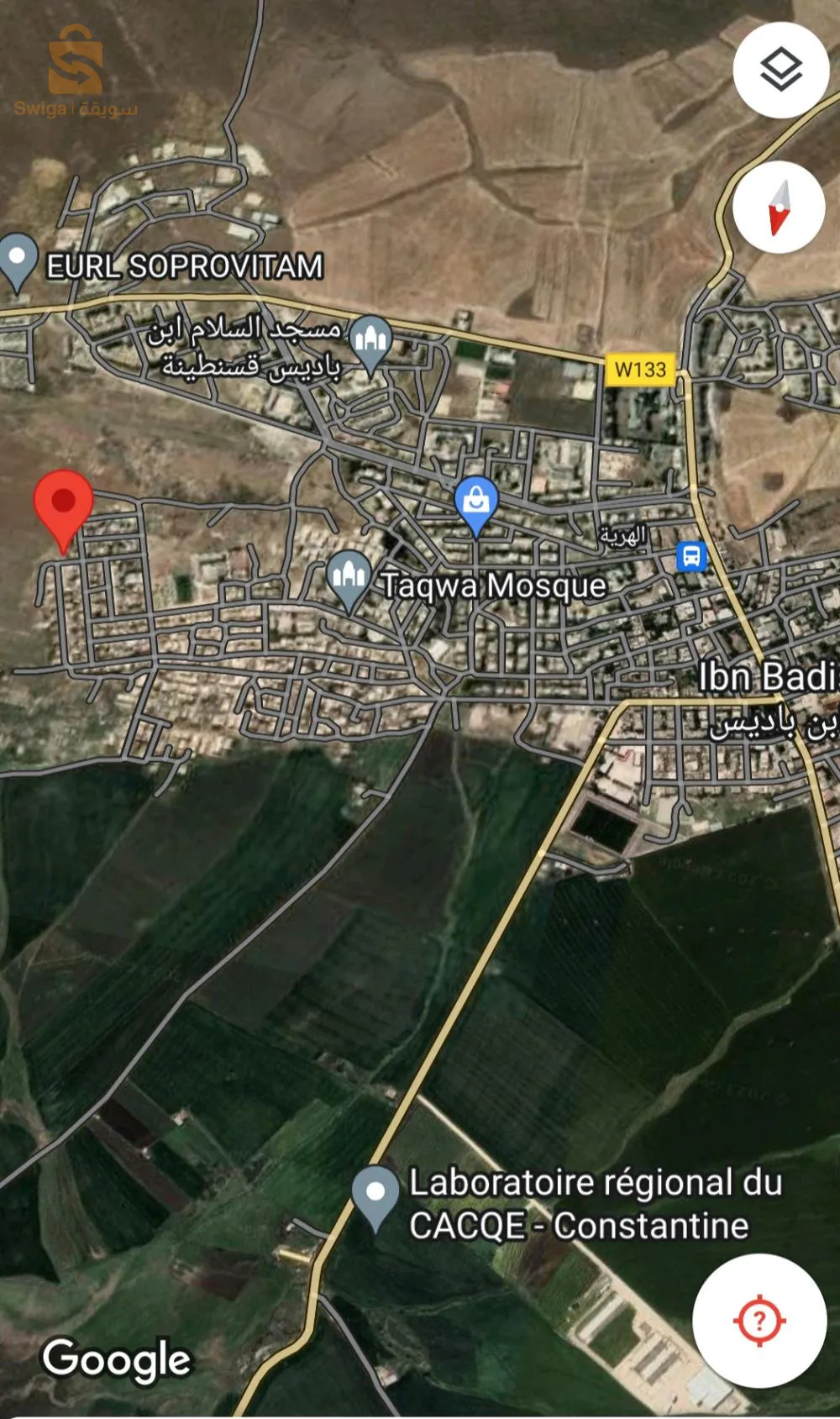 قطعة أرض للبيع ببلدية ابن باديس (الهرية)