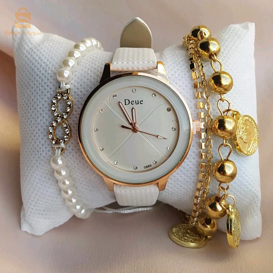 Créez votre propre style et donnez à votre temps une touche de luxe avec notre collection de montres de luxe pour femmes.
Découvrez la beauté à chaque instant grâce à des créations uniques qui reflètent votre élégance et votre féminité.
Une montre pour femme et deux bracelets de bonne qualité
Livraison gratuite au bureau dans tous les états