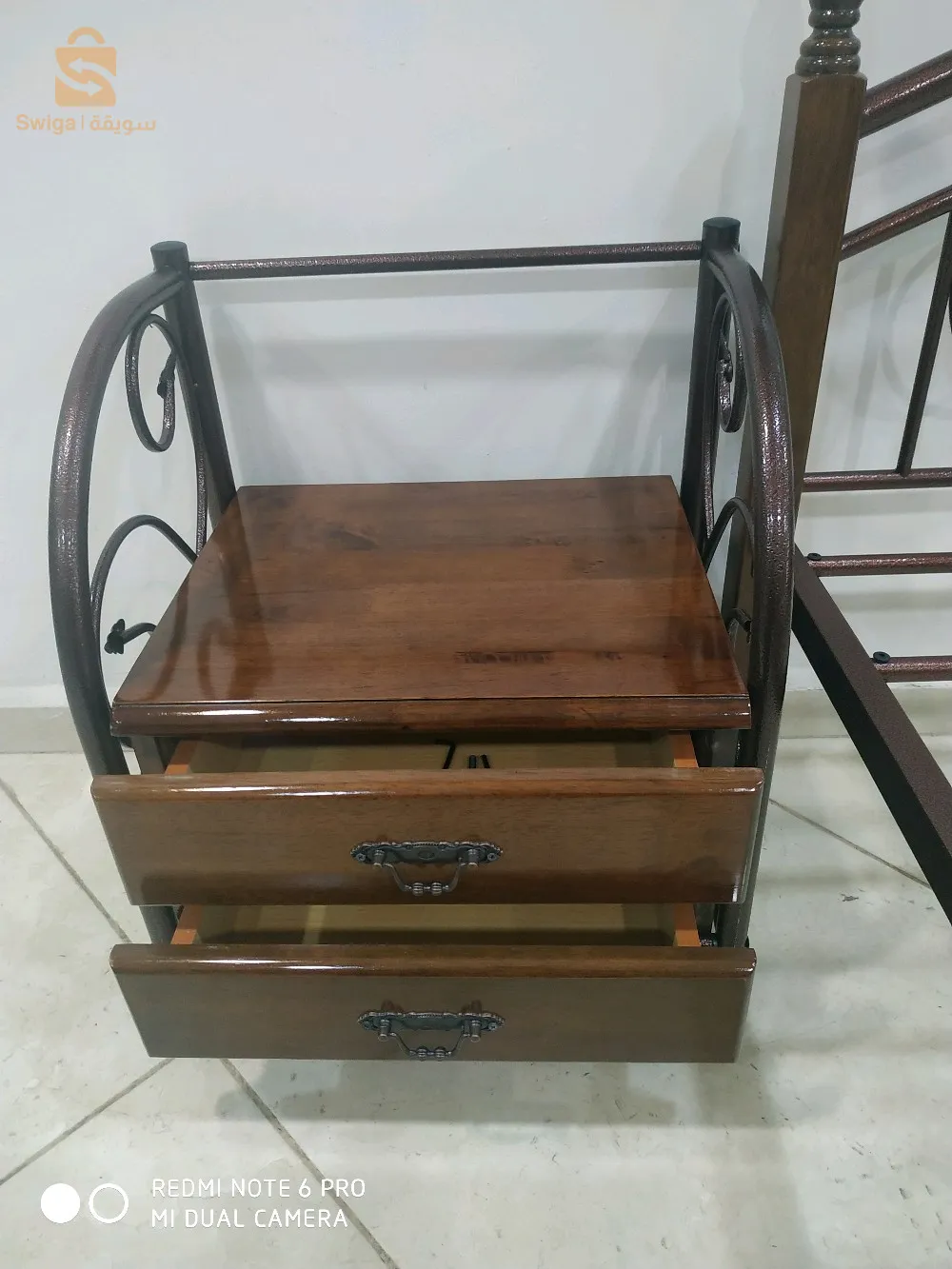 chambre à coucher en fer forgé