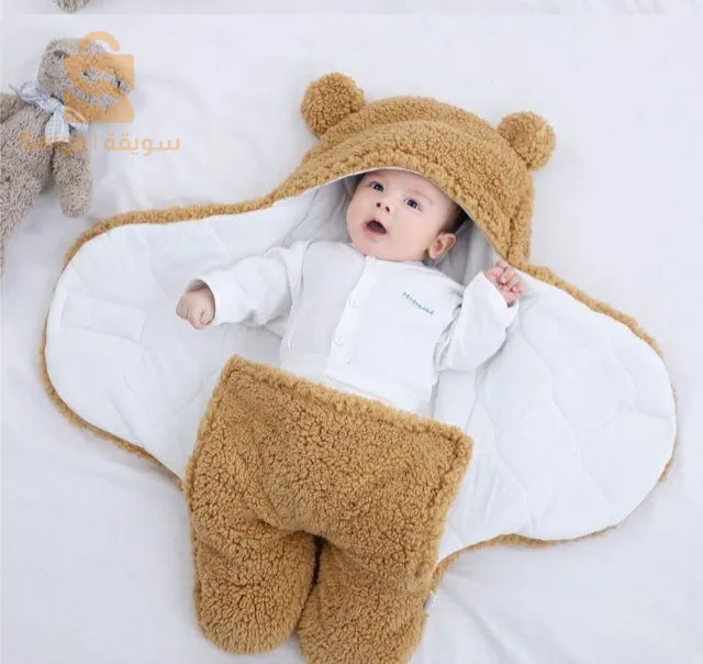 بطانية على شكل دب للرضيع
