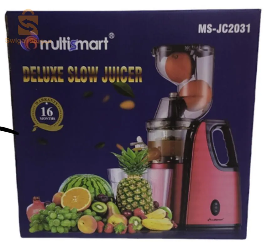 Natural juice extraction machine with slow juicing technology Multismart Juice Extractor for Fruits & Legumes MS-JC2031