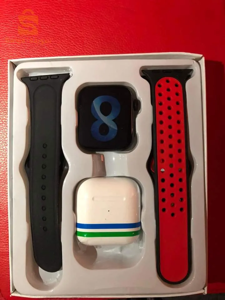 ساعة ذكية+سماعات  🎧 بلتوث