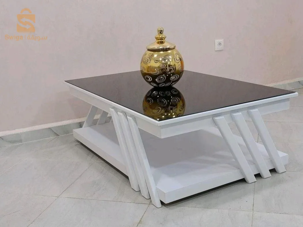 طاولة القهوة بخشب الزان ✅
