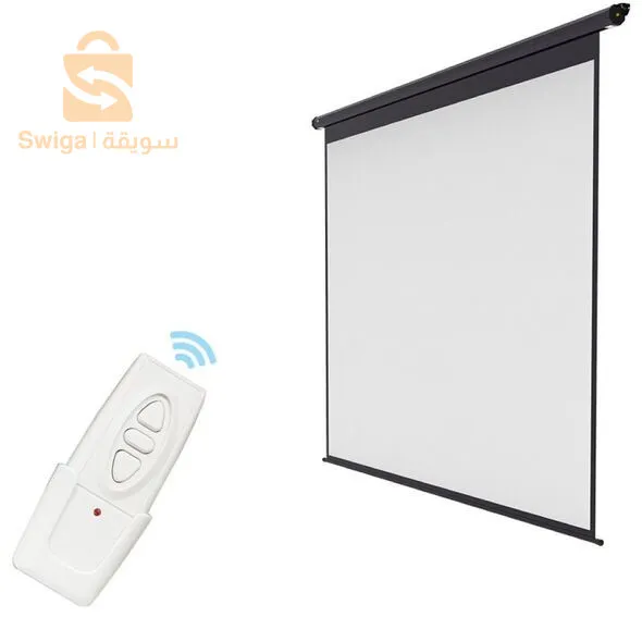 شاشة الاسقاط والعرض مع جهاز التحكم عن بعد لعرض الأعمال بجودة عالية