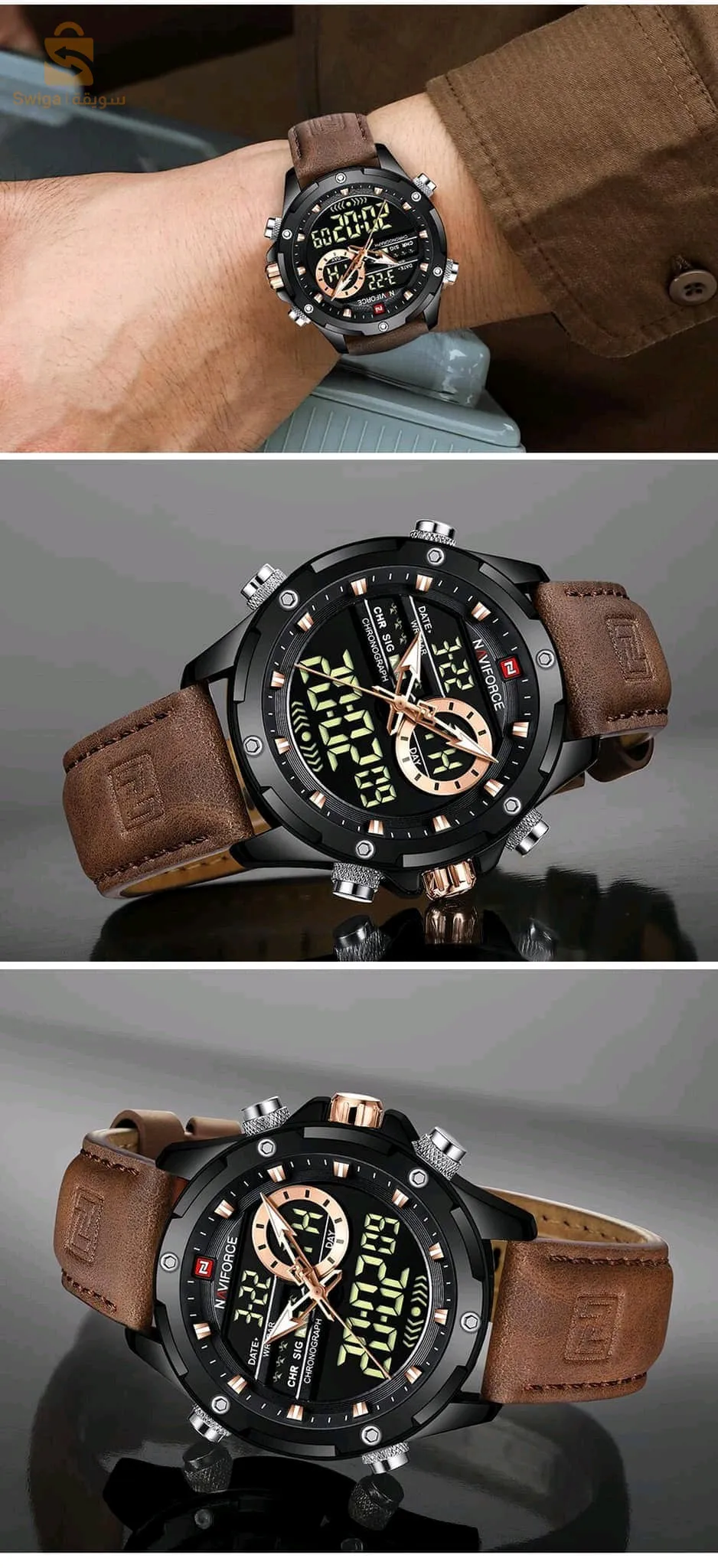ساعات رجالية أصلية nivaforce