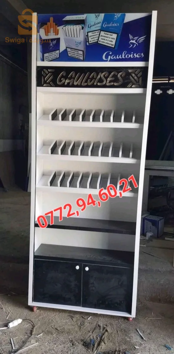 طاجيرات حسب الطلب كونطوار حسب الطلب 3متر 2.50متر 1.50متر ....
طاجيرات جميع أنواع المحلات التجارية كوسميتيك توابل مكتبة....
الهاتف ; 0772946021