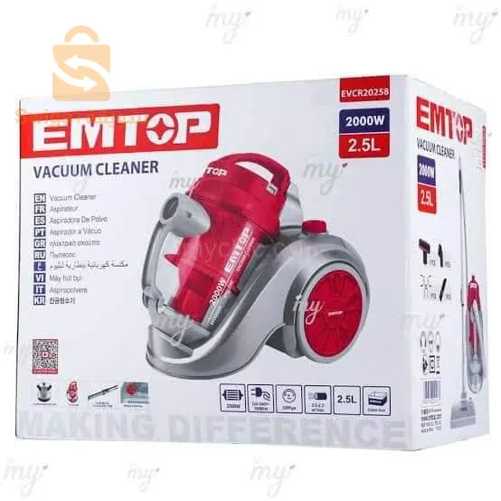 Aspirateur portable professionnel 2.5L 2000W EMTOP Original