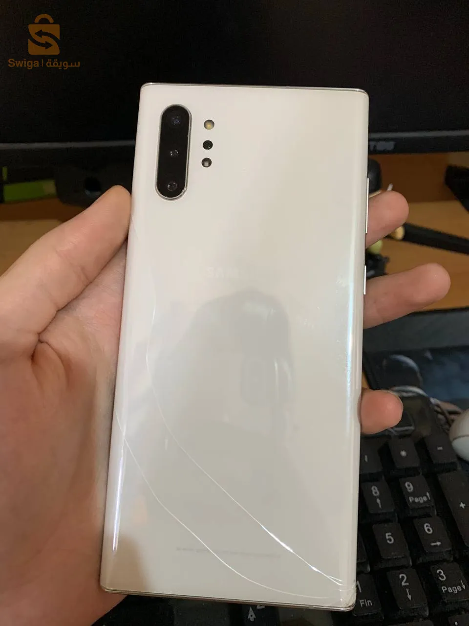 samsung  note 10 plus 5 g fissuré