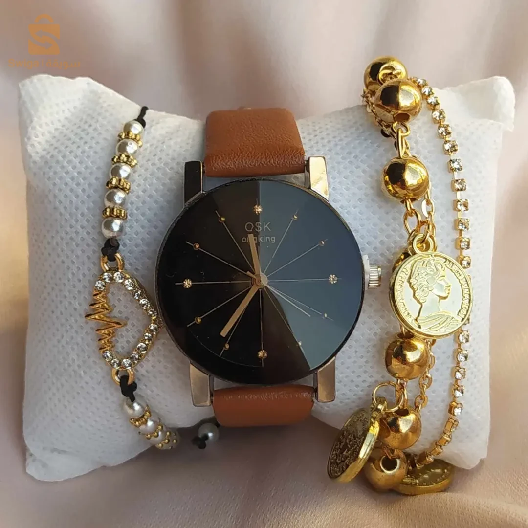Créez votre propre style et donnez à votre temps une touche de luxe avec notre collection de montres de luxe pour femmes.
Découvrez la beauté à chaque instant grâce à des créations uniques qui reflètent votre élégance et votre féminité.
Une montre pour femme et deux bracelets de bonne qualité
Livraison gratuite au bureau dans tous les états