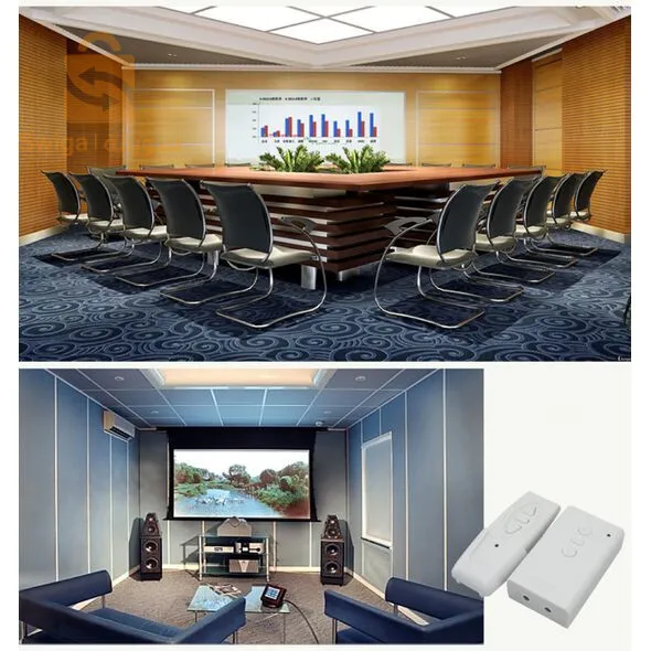 شاشة الاسقاط والعرض مع جهاز التحكم عن بعد لعرض الأعمال بجودة عالية