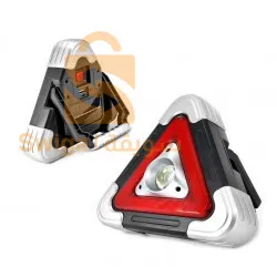 Triangle D'alerte Torche LED 10W Multifonctionnelle Chargé Avec L'énergie Solaire HURRY BOLT HB-6609 مصباح عمل متعدد الوظائف