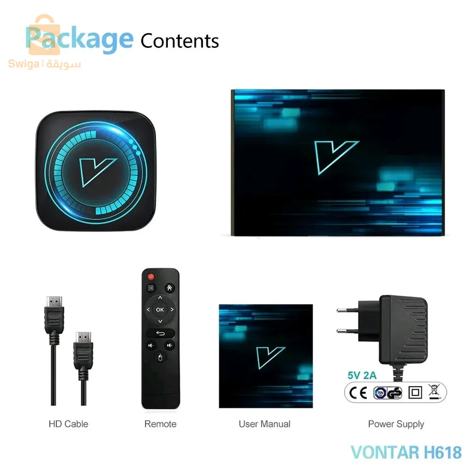جهاز VONTAR -4K- ANDROID12
ترجع التلفاز إلى Android