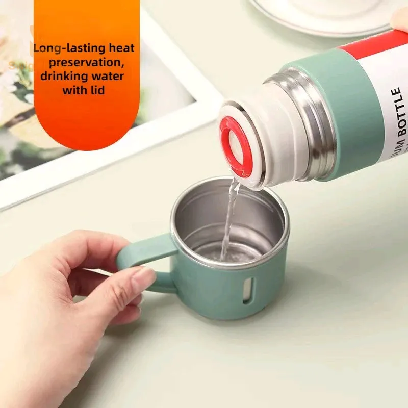 Ensemble Thermos avec 3 tasses thermique 500ml en acier inoxydabl