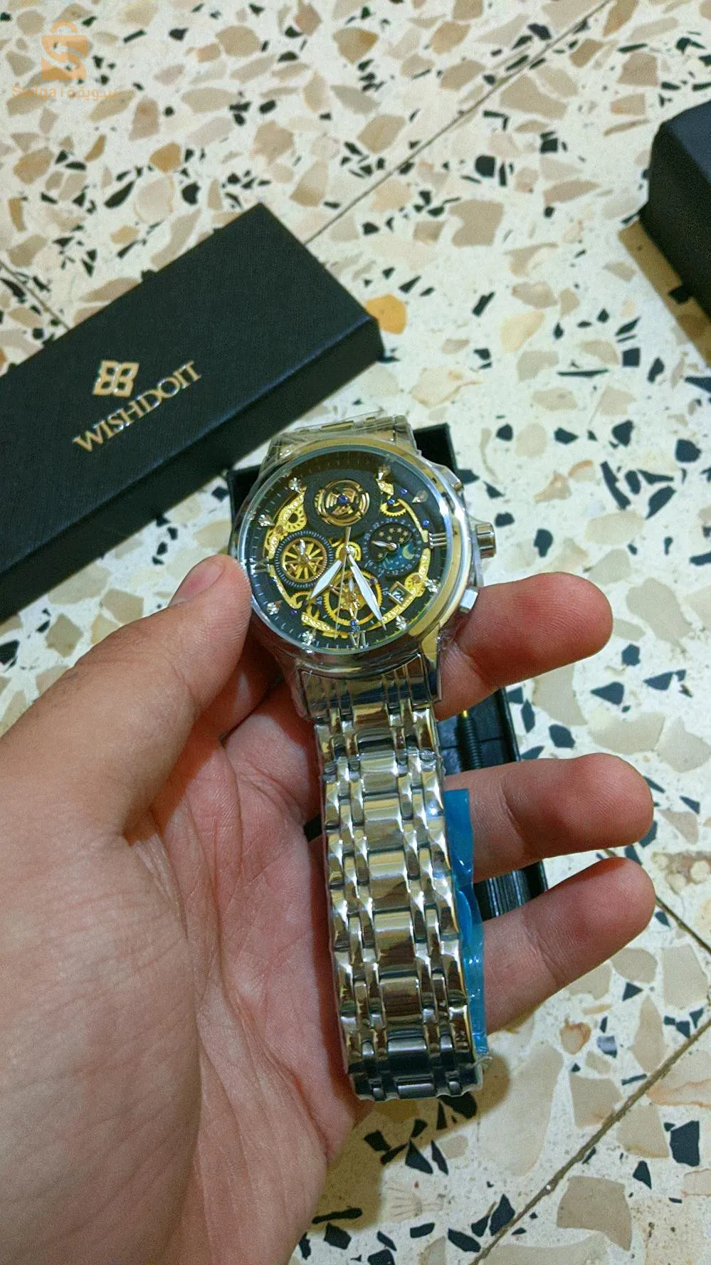 ساعة يد رجالية بعلامة "ويتشدويت" جديدة الحالة 🔥🔥10/10