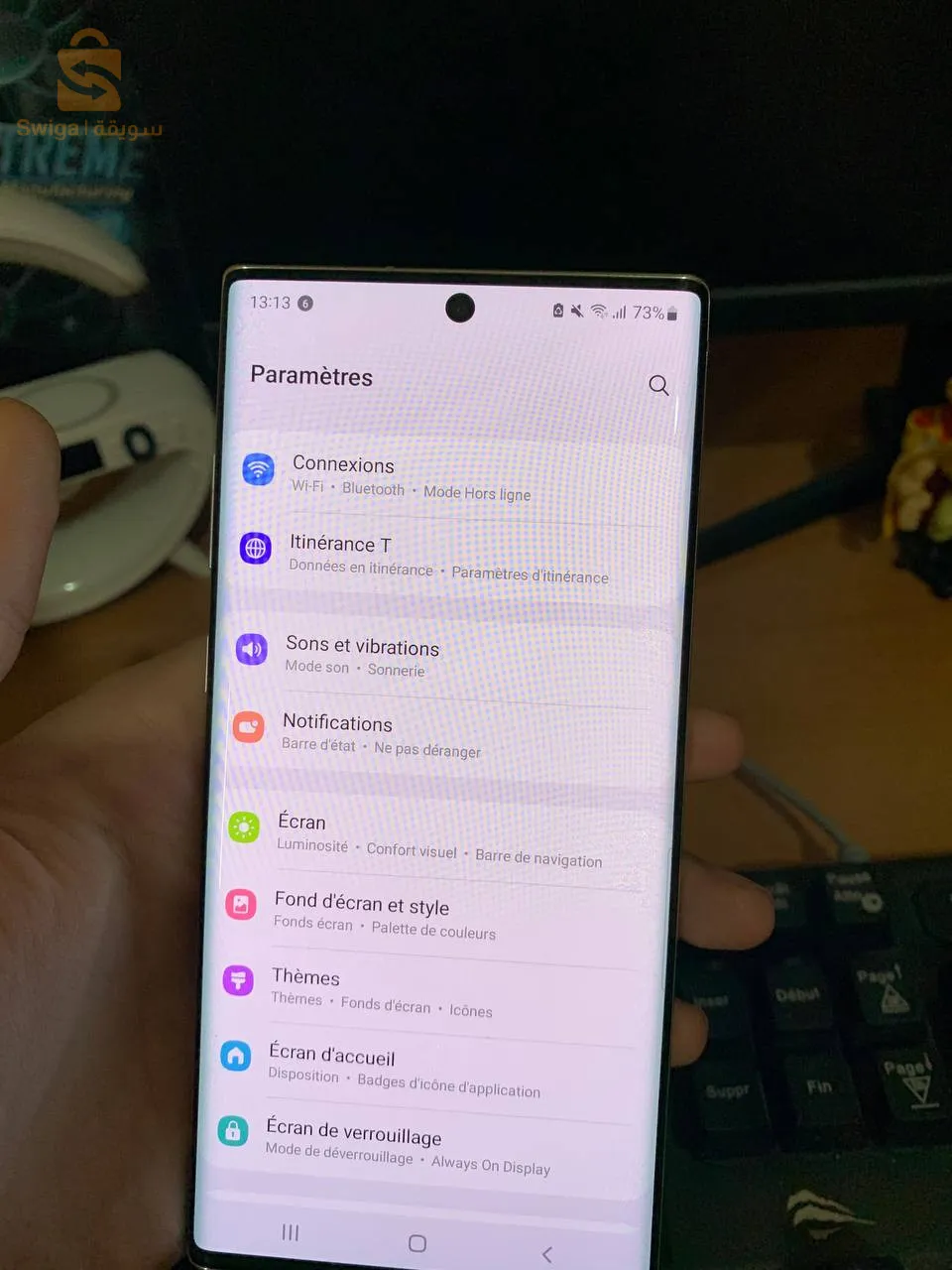samsung note 10 plus 5g fissuré