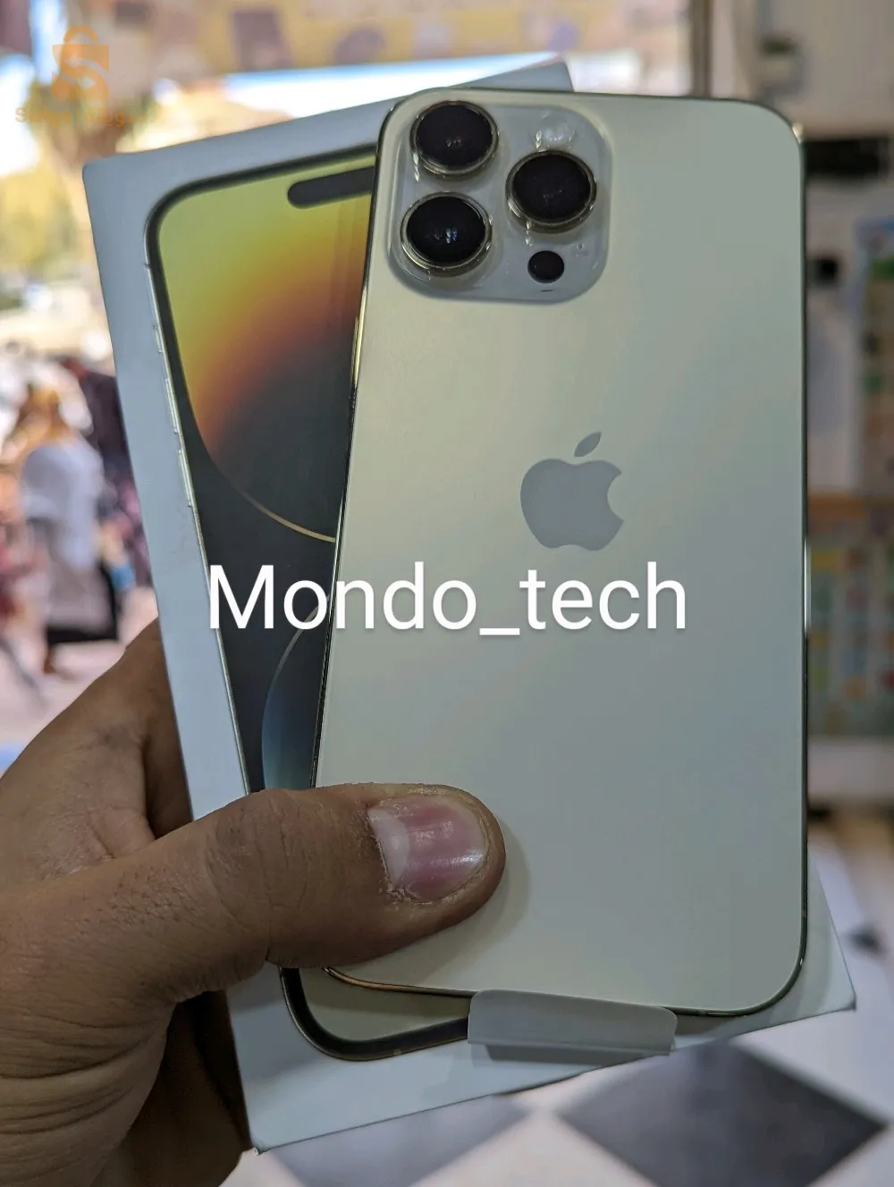 iphone 14 pro max 256gb 100% couleur Gold avec boite