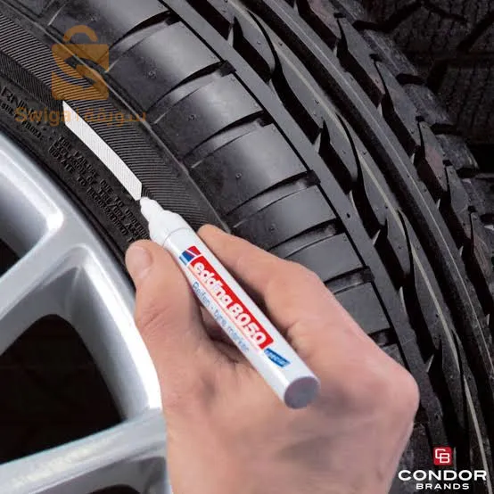 Marqueur edding spécial pneus