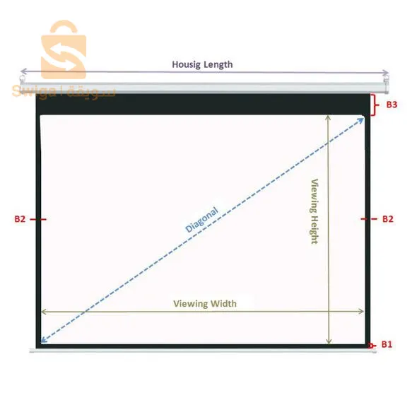 Projection Screen & Display with Wireless Remote Control
