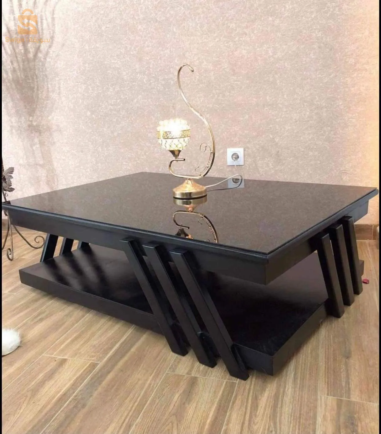 طاولة القهوة بخشب الزان ✅