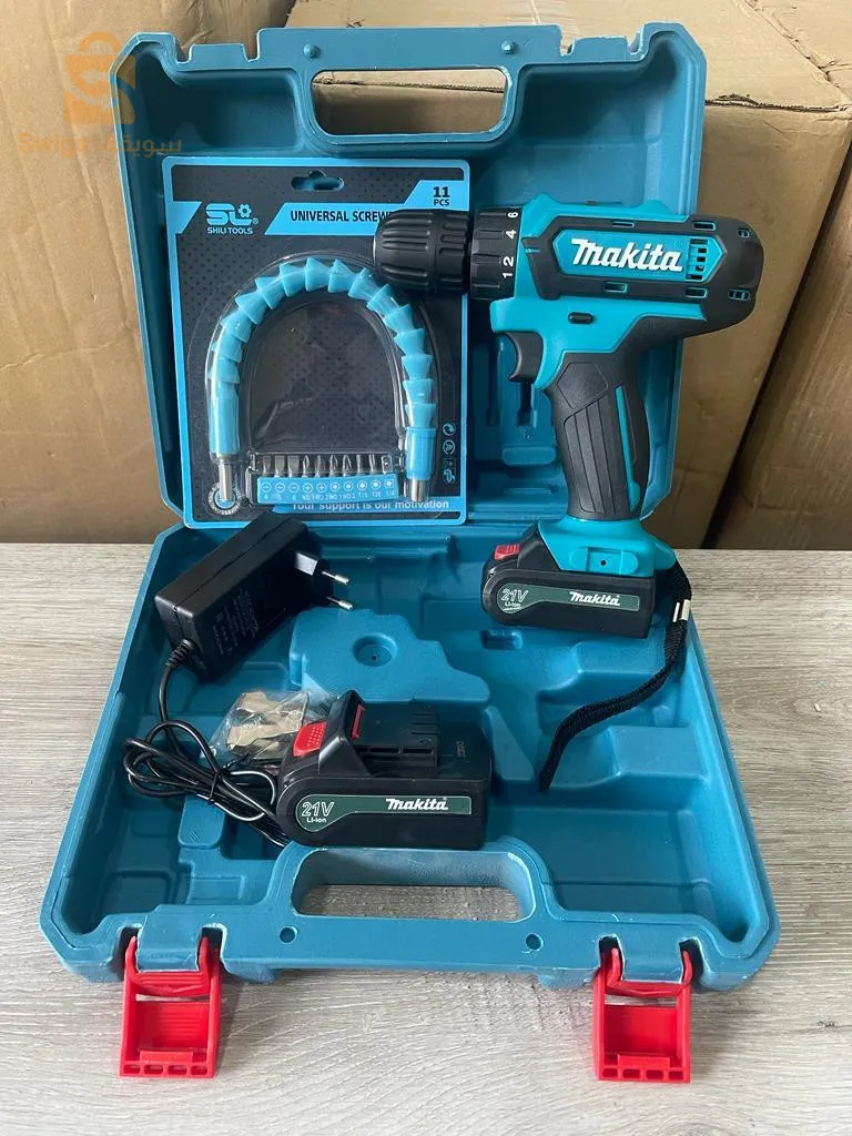 Visseuse Perceuse MAKITA 21v en promotion 🚨
✅Produit Makita 21v quality chabba
✅+Kit de l'emput et flexible 
جبنالكم لافير 😍فيسوز بيرسوز 🔥Makita 21v🔥 حاجة ماشاء الله تهنيك في أعمال الصيانة ⛑️ بالحقيبة تاعها وهدية 😍
كمية جد محدودة ⛔