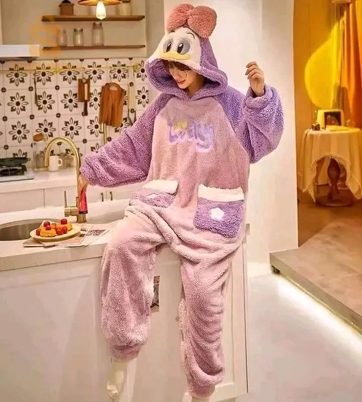 كومبينيزو بيجامة كورية بولار