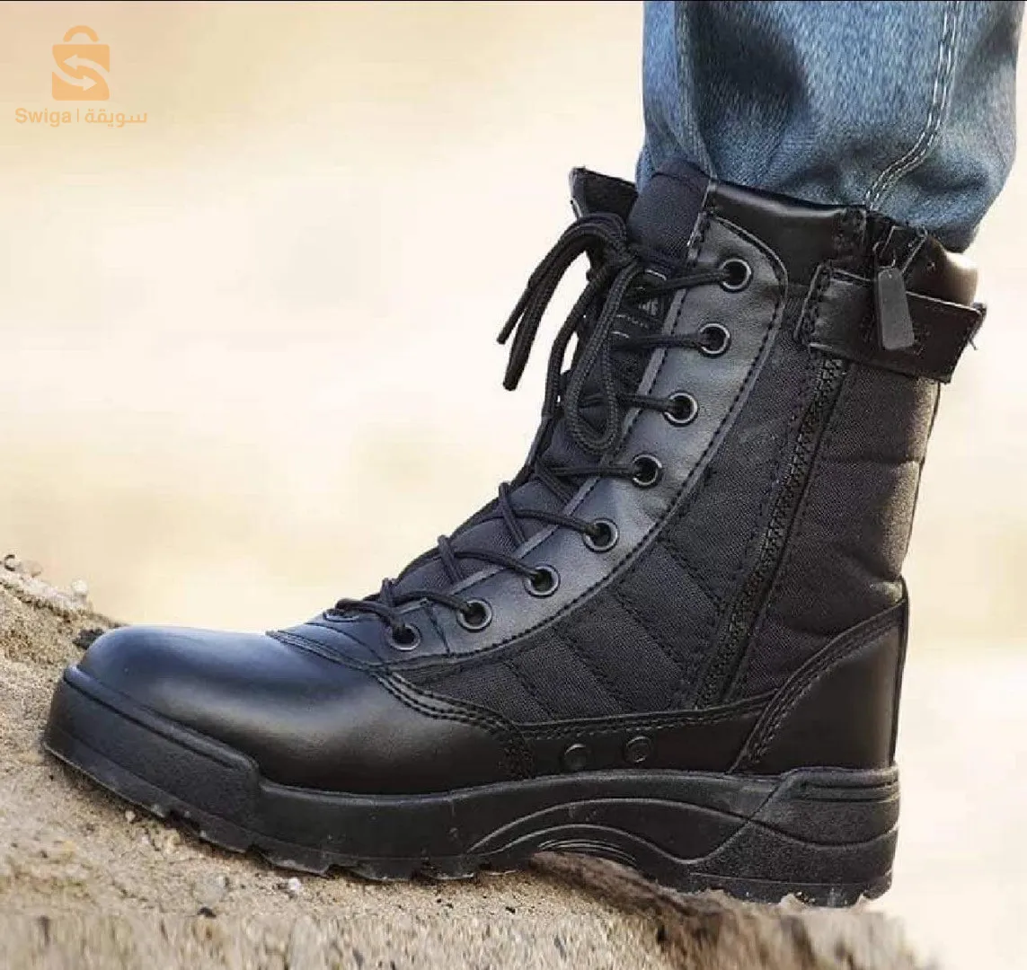 godasse beetro  noir et beugeحذاء شتوي