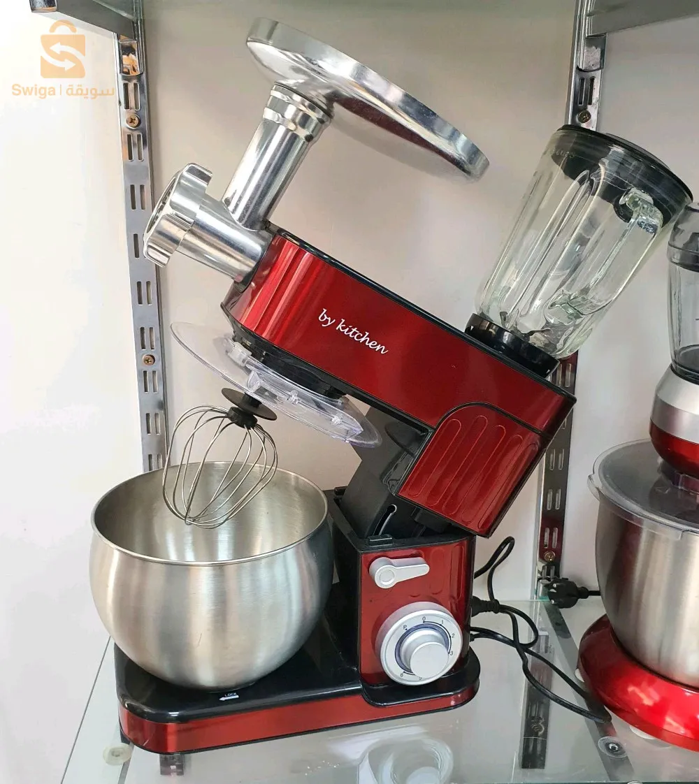 عجان وخلاط إحترافي 3في1 من By Kitchen لتحضير العجائن ومختلف الوصفات المنزلية.5.5لتر