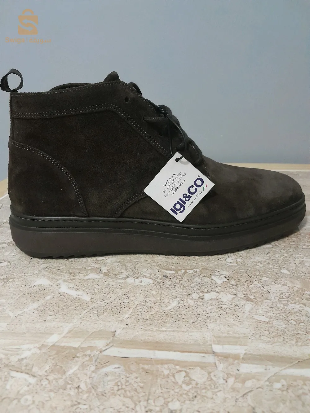 chaussures italienne cuir véritable originale Igi&co