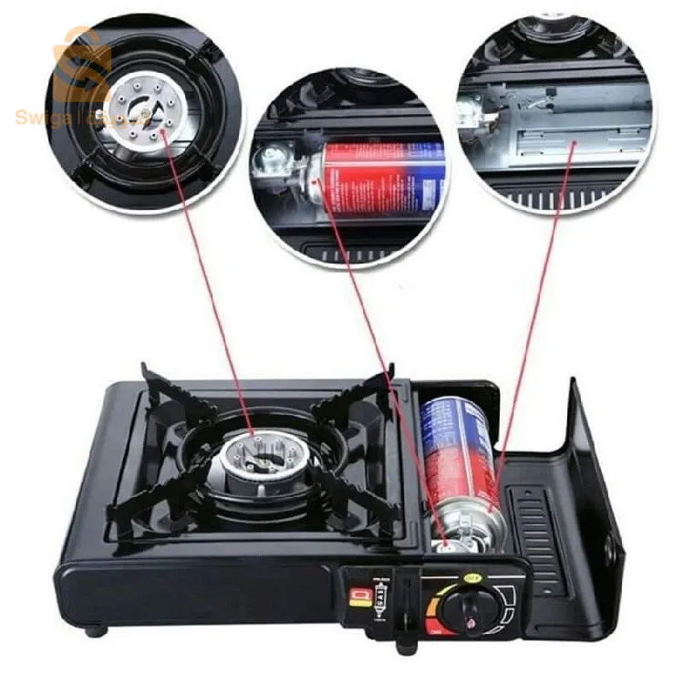 تحب تخيم  و عييت من الاغصان الجافة و النار تطفا !؟ 
 سعر خيالي :  + قارورتين غاز مجانا  + حقيبة خاصة 
اليك موقد الغاز المحمول متعدد الإستعمالات الذي يسهل لك الأمر ويخليك تطيب بكل سهولة وين ماكنت
منتج حصري وذوجودة عالية بسعر ممتاز !
✓ يمكنك إستعما