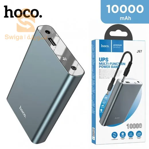 HOCO 10000 MAH UPS MULTI-FUNCTION POWER BANK - BLACK