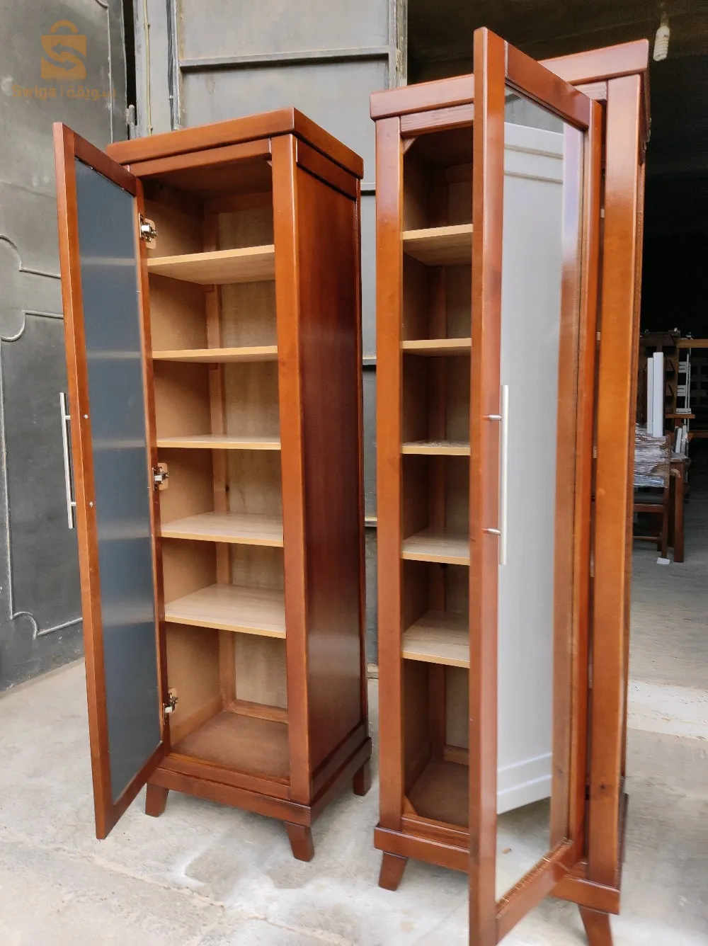 ،porte chaussures Bois rouge colone 190×75×40cm