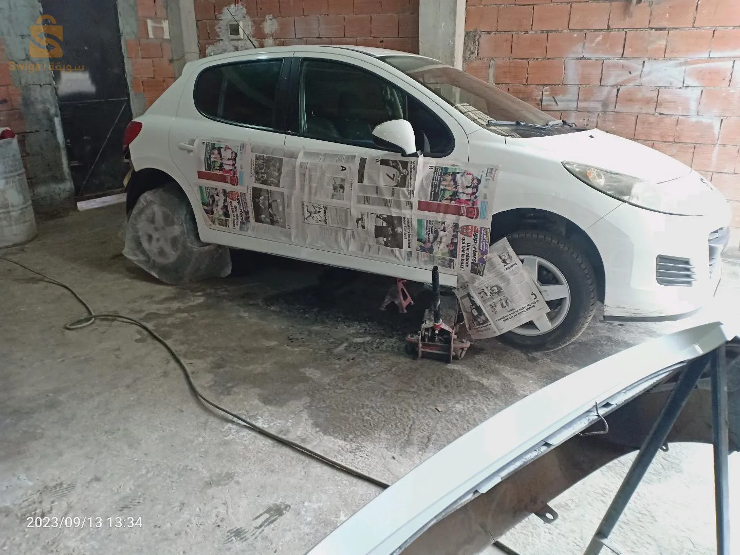 fiha boite casse et par choc arrière moteur mahtoute