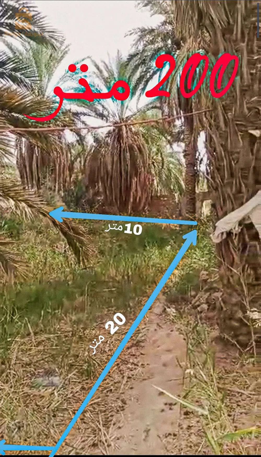 قطعة ارض عرفي للبيع 200 متر فل قارة شمالية ب بامغار