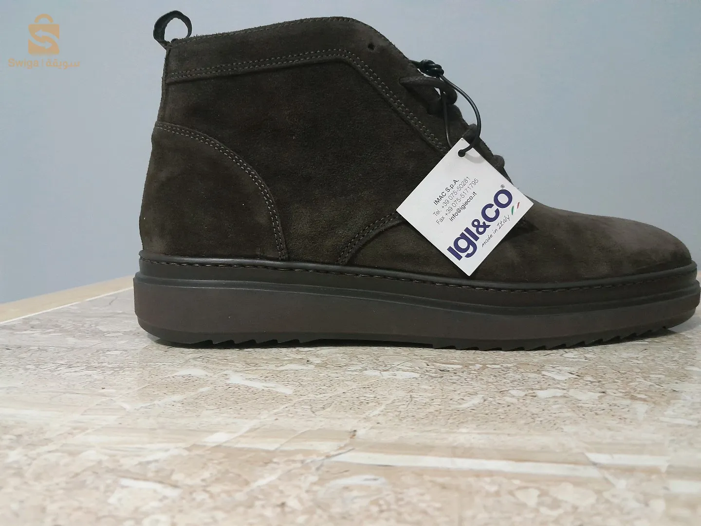 chaussures italienne cuir véritable originale Igi&co