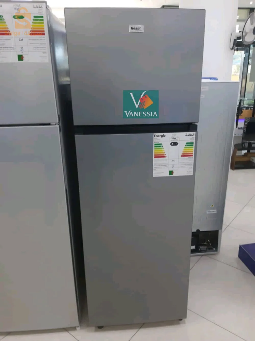 ثلاجة جيون 435 لتر رمادية اللون مع ضمان 24 شهر وتوصيل 58 ولاية