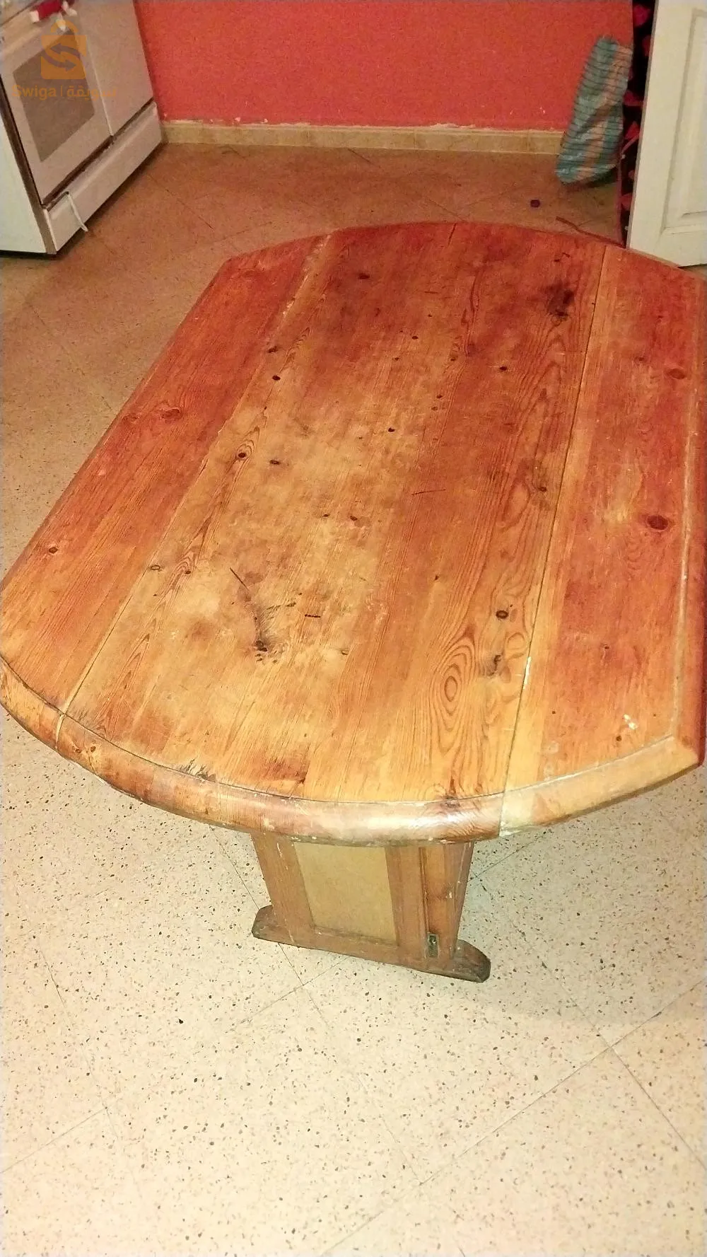 New table without chairs for sale, its board is 100% original