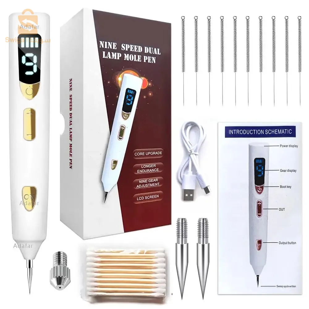 Stylo d'élimination des taupes au laser plasma pour enlever les taches de rousseur de la peau du maïs et les verrues électrique Dark Tag Nevus Pimple Spot Tattoo Traitement anti-rides