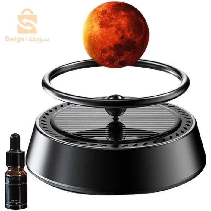 معطر هواء للسيارة للعلاج بالروائح الشمسية على شكل كوكب$👍
