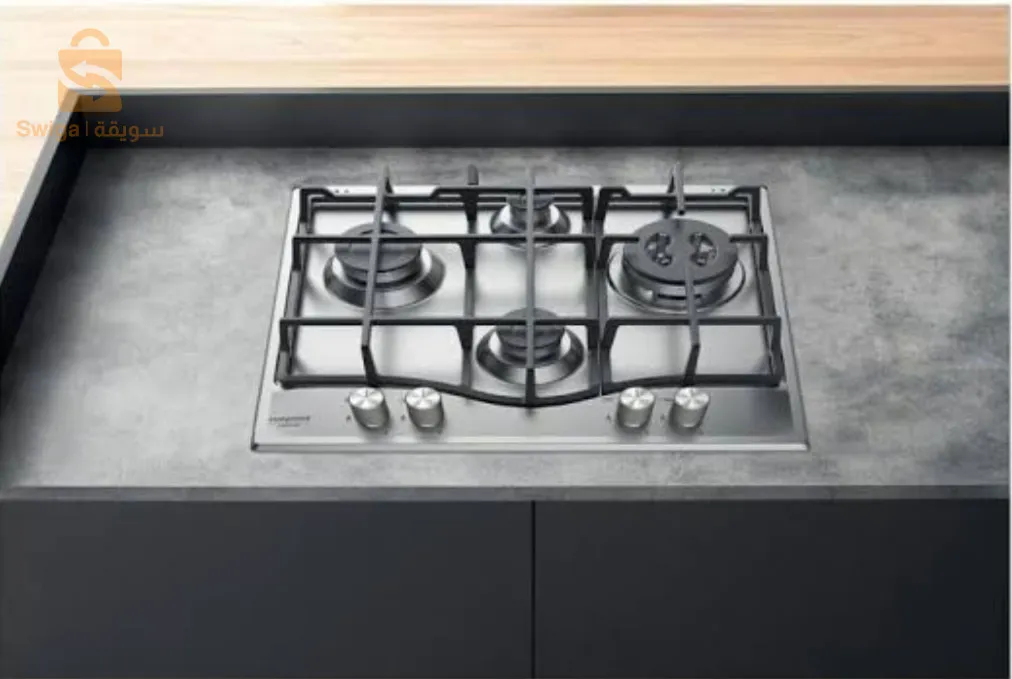 Plaque 4 feux inox ariston