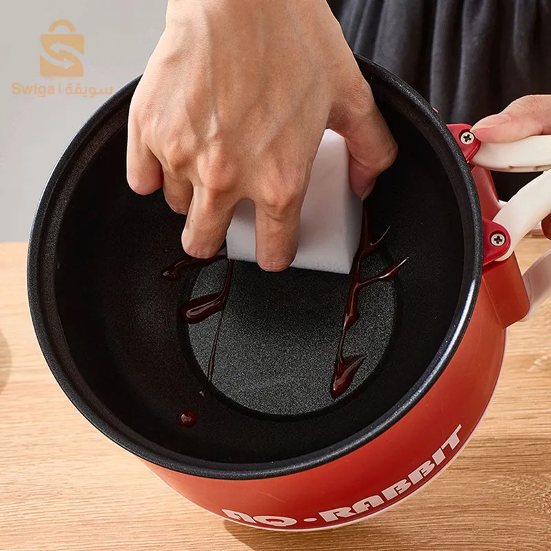 Marmite électrique antiadhésive de restauration rapide avec support pour téléphone