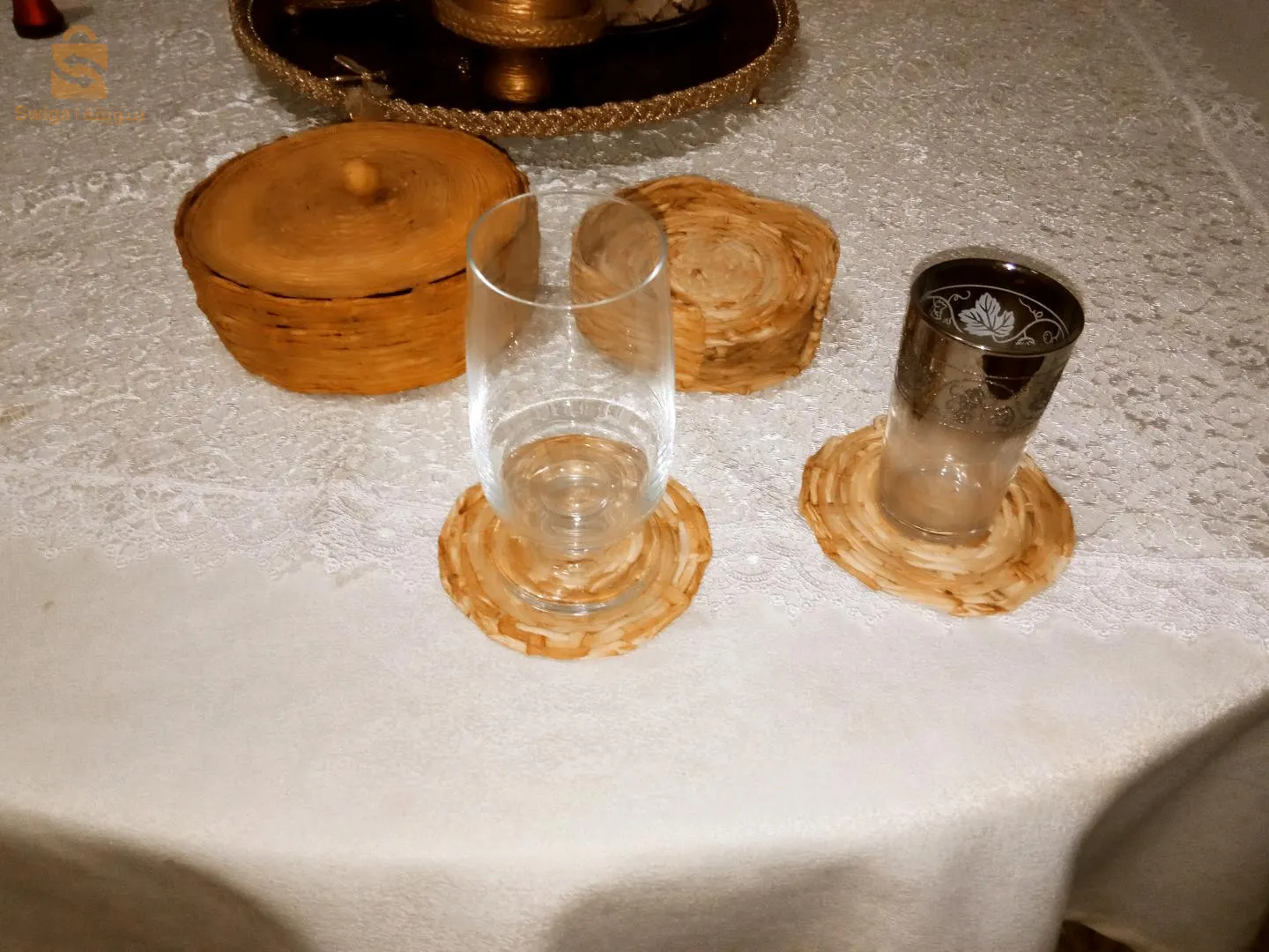 bonbonnière et set de tasse