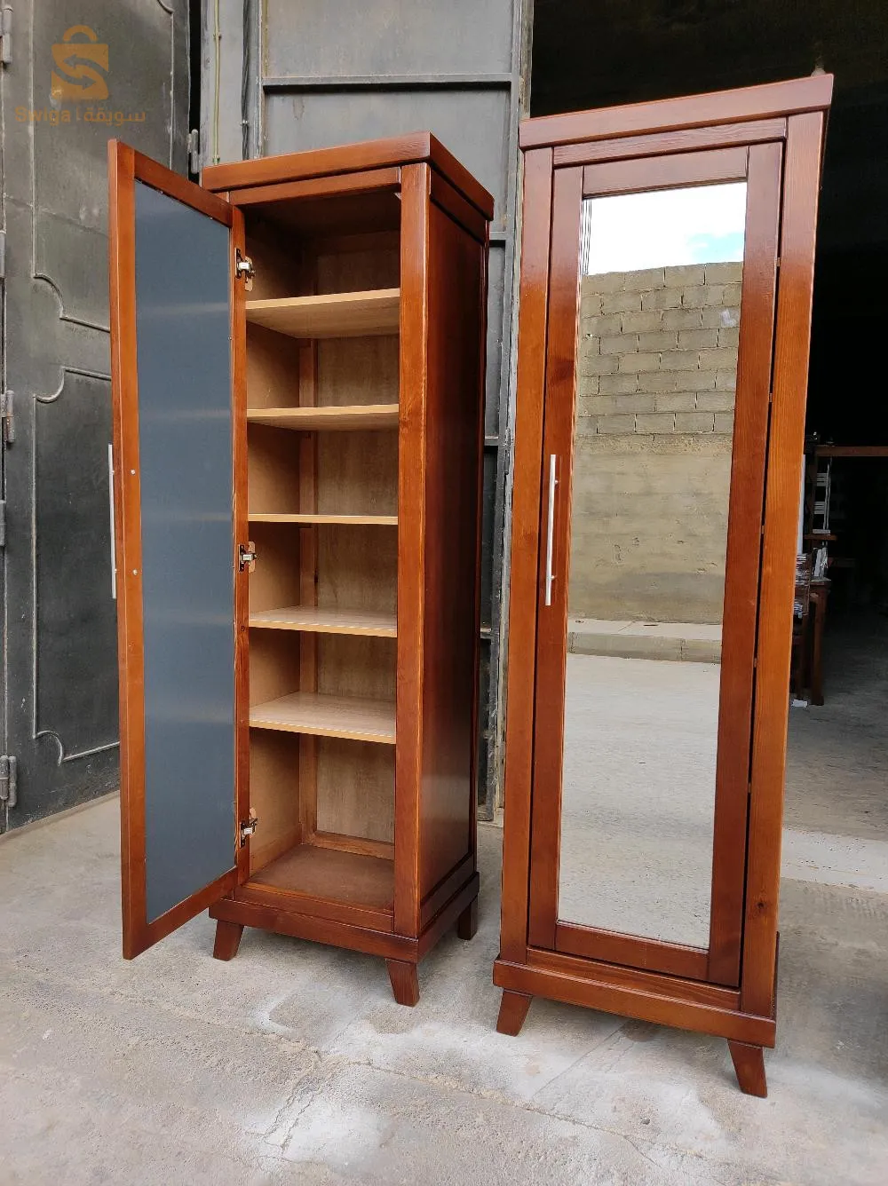 ،porte chaussures Bois rouge colone 190×75×40cm